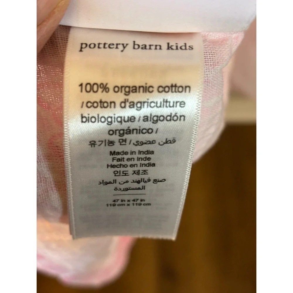 LILLY PULITZER x POTTERY BARN Kids‎ Baby Swaddle Blanket Pink Flamingo 47x47